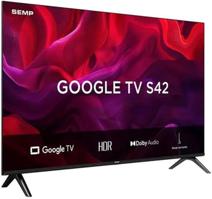Smart TV Semp de 32” S42 com GOOGLE TV