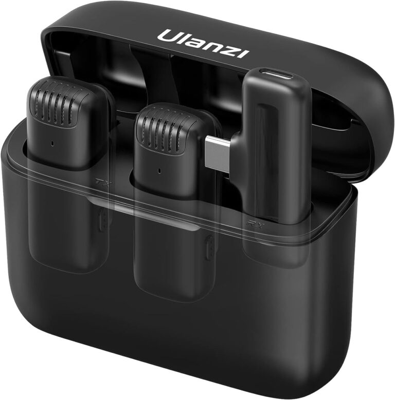 Microfone de lapela Ulanzi J12 para Android (2 em 1)