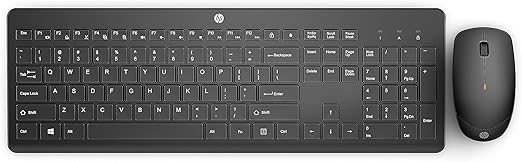 Combo de Teclado e Mouse Sem Fio HP (até 12 meses de bateria)
