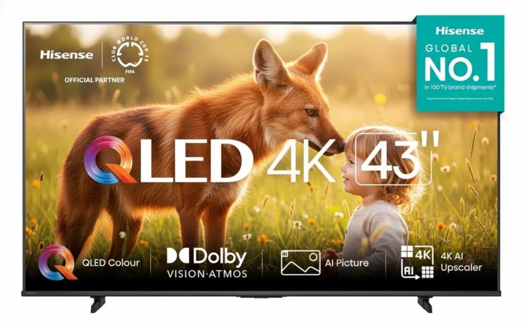 Smart TV Hisense 43″, 4K, QLED | Q6QV
