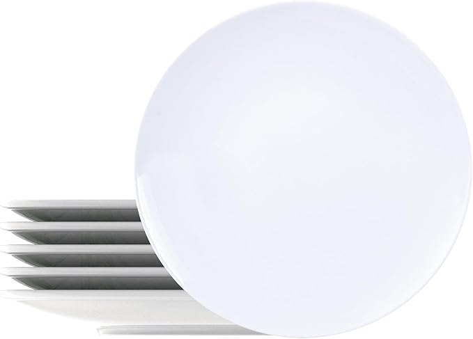 Kit Prato Raso Tramontina Leonora em Porcelana 25 cm 06 Peças