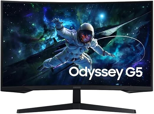 Monitor Gamer Samsung Odyssey G5 32″, QHD, 165Hz e 1ms