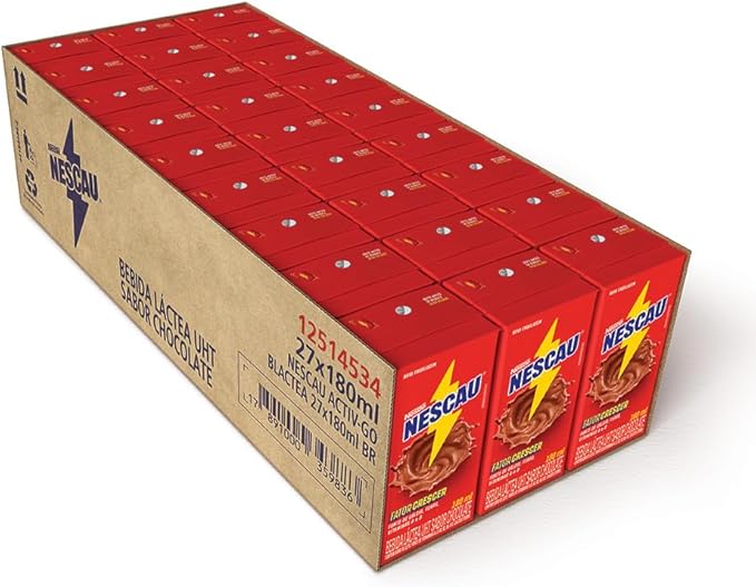 Bebida Láctea Nescau 180ml (caixa com 27 unidades)