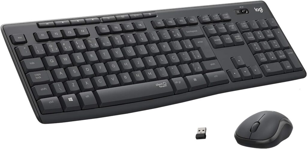 Teclado e Mouse sem fio Logitech MK295 com teclas de mídia
