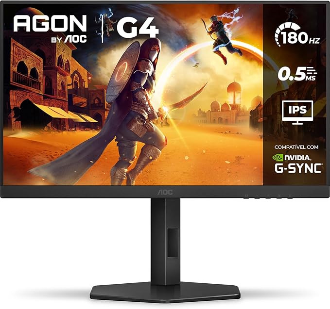 Monitor Gamer AOC G4 27” 180Hz, 0,5ms IPS