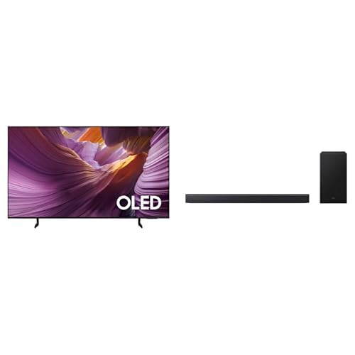 Smart TV Samsung S85F Oled de 55″ 4K + Soundbar de 2.1 canais e suwoofer