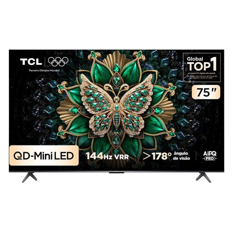 Smart TV TCL 75″ QLED Mini LED 4K, 144Hz | C6K