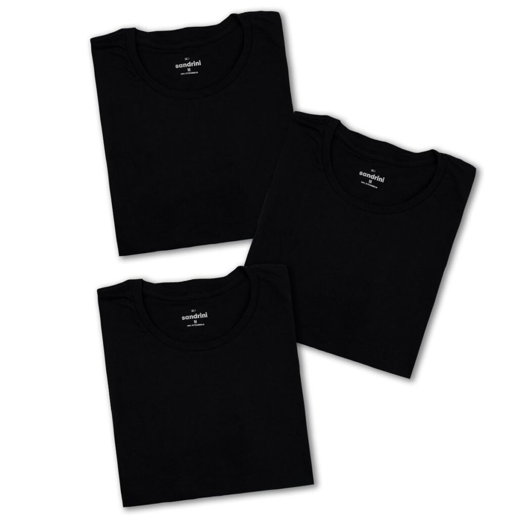 Kit 3 Camisetas Básicas Masculinas Sandrini Algodão Premium