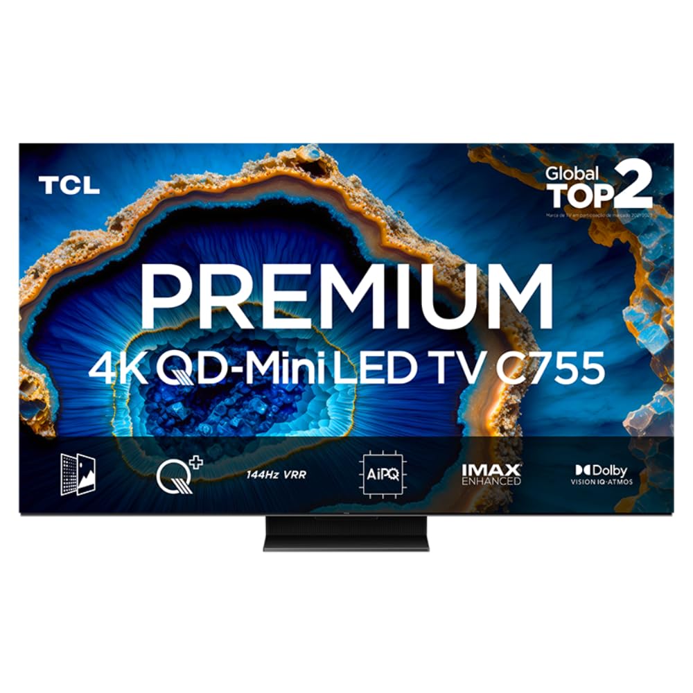 Smart TV TCL 75″ | QLED Mini LED 4K | 144Hz | VRR | Google TV | C755