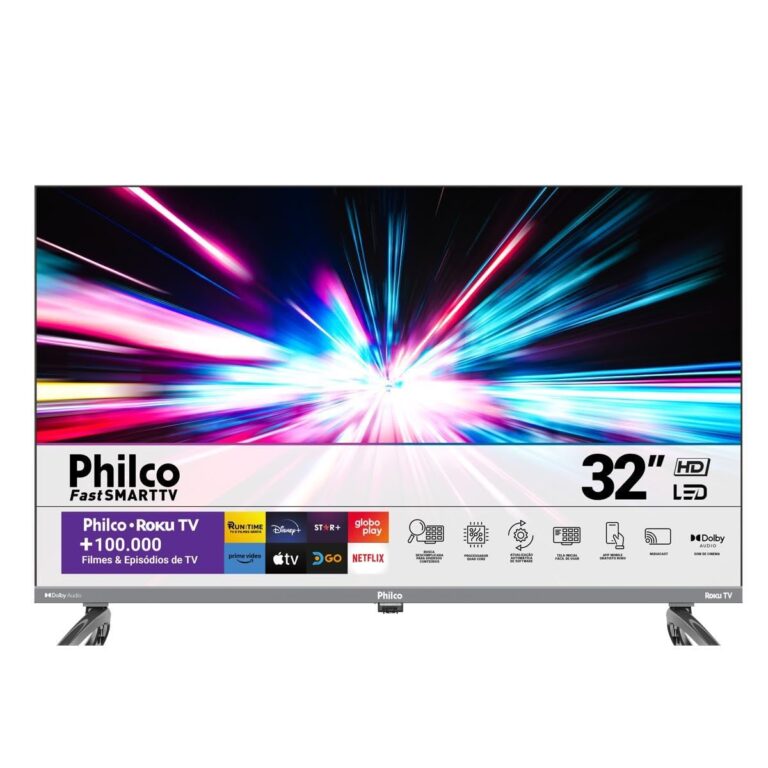 Smart TV 32” Philco Roku TV Led Dolby Audio