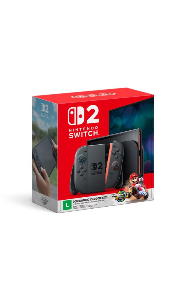 Bundle Nintendo Switch 2 + Mario Kart World – Modelo Nacional de Tomada