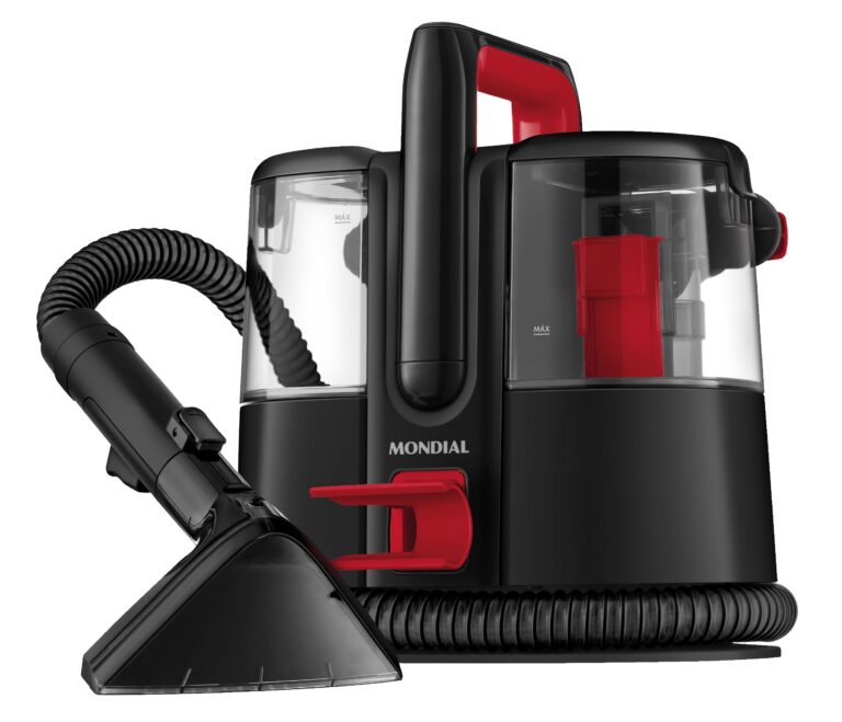 Extratora e Higienizadora Mondial Portátil Deep Cleaner I, Preto/Vermelho, 1650W