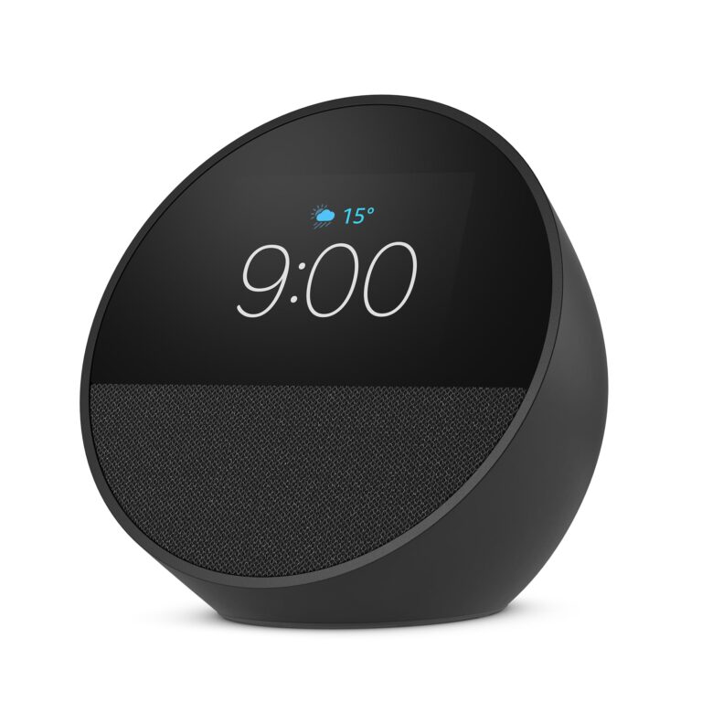 Echo Spot com Alexa (Geração mais recente) | Despertador inteligente com som vibrante