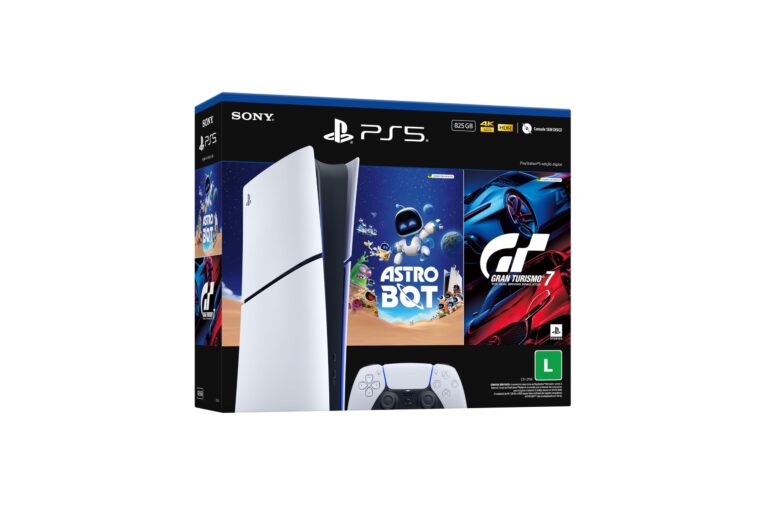 PlayStation 5 Slim Digital 825GB – Pacote ASTRO BOT e Gran Turismo 7