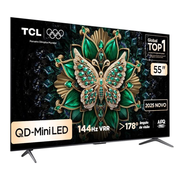 Smart TV TCL 55” 55C6K – QLED Mini LED | 4K | 144Hz | Google TV | HDR10+
