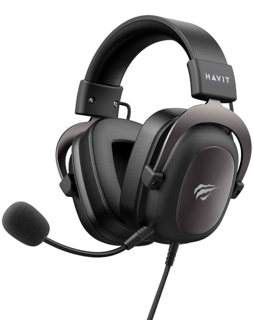 Havit H2002D – Driver 53mm, Microfone, P2 3,5mm, suporta PS4/Xbox One
