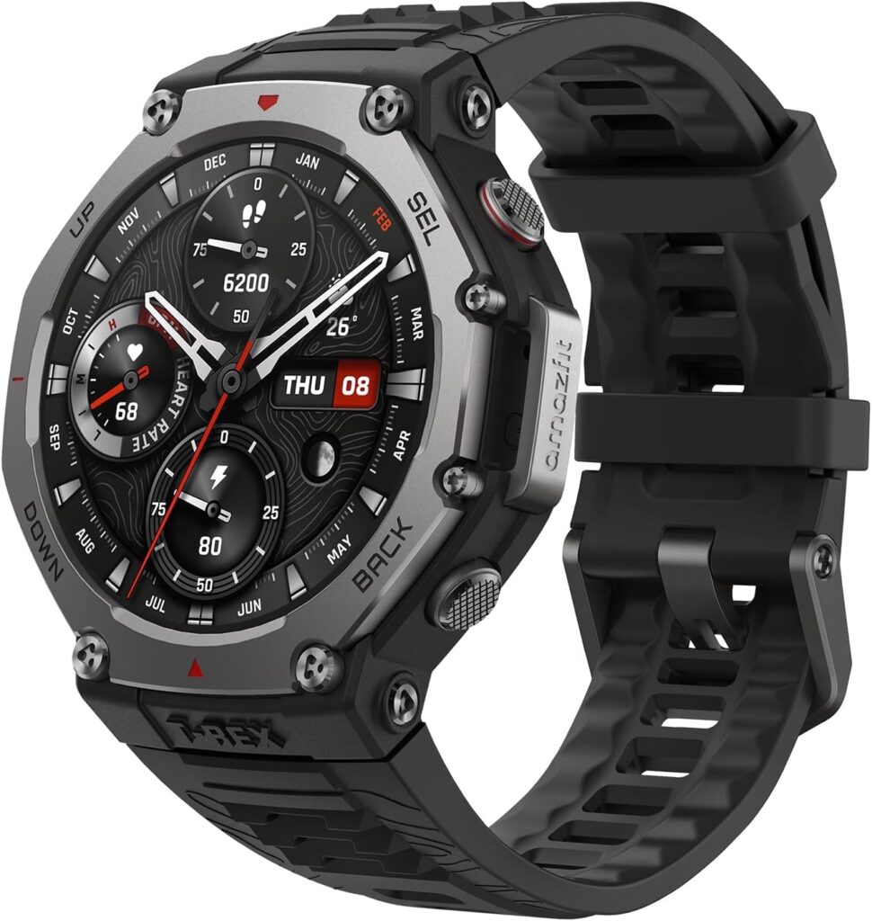 Amazfit T-Rex 3 – Smartwatch | AMOLED | Dual-Band GPS | 170+ Esportes | 10 ATM