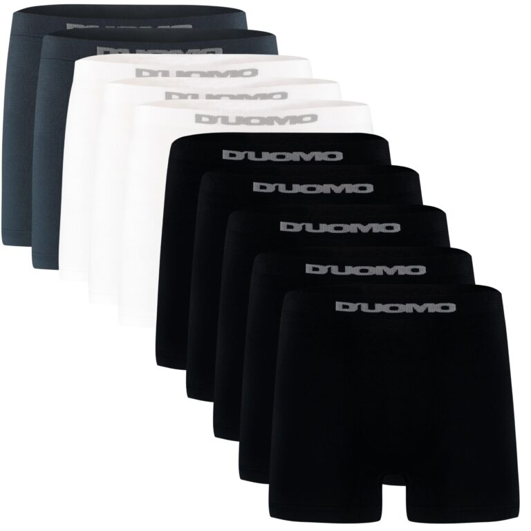 Kit 10 Cuecas Boxer Microfibra, Duomo, Masculino