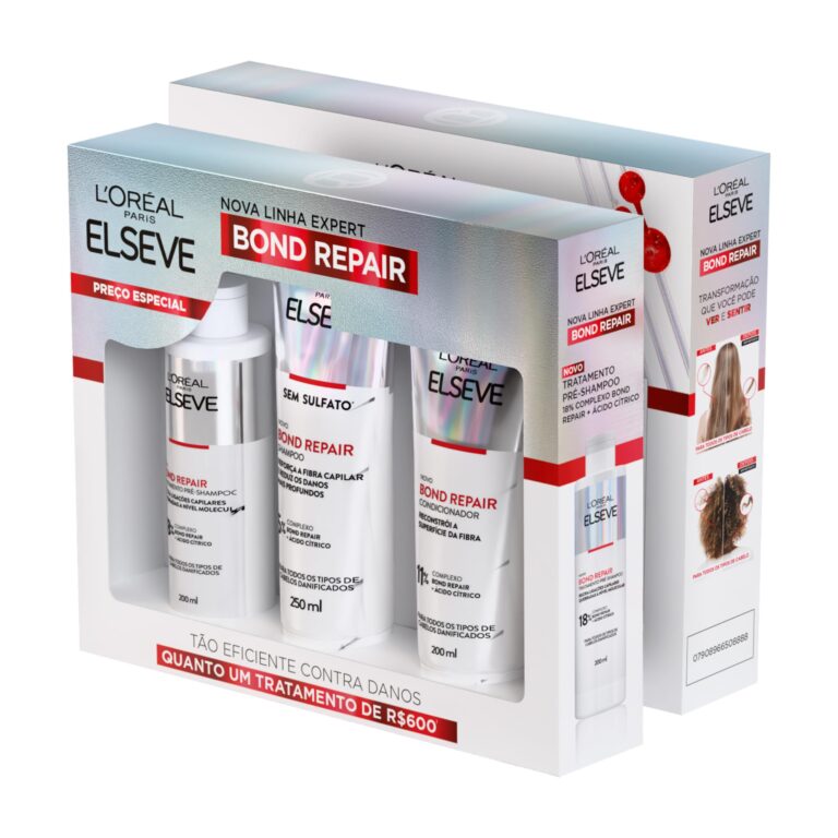 L’Oréal Elseve Bond Repair – Kit Completo: Pré + Shampoo + Condicionador
