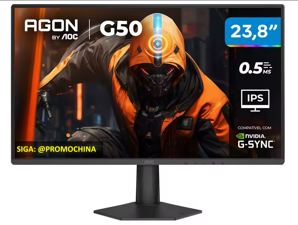 AOC Agon G50 – Monitor Gamer 23,8″ | 144Hz | 0,5ms | IPS | G-Sync