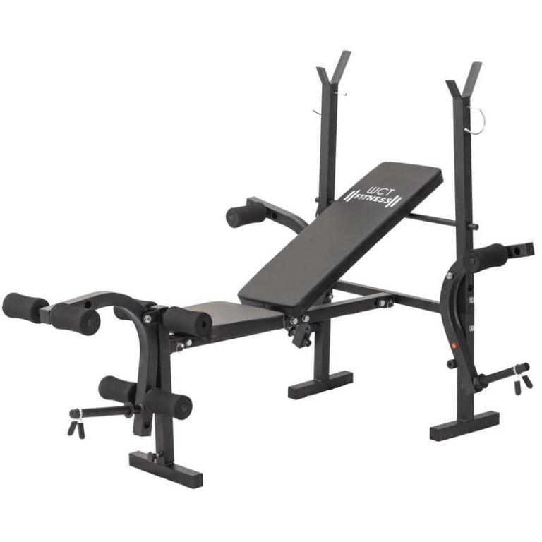 Banco Supino Crucifixo WCT Fitness Regulável 5 Posições Cadeira Extensora Mesa Flexora Treino Superiores Inferiores Aparelho Ginástica Residencial Completo 1,60×1,20×1,45cm Academia Residencial