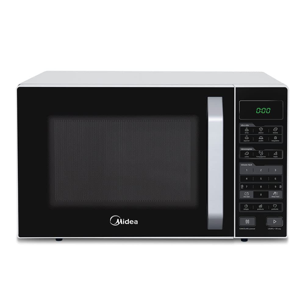 Micro-ondas 27L Branco e Preto Midea LED 127V