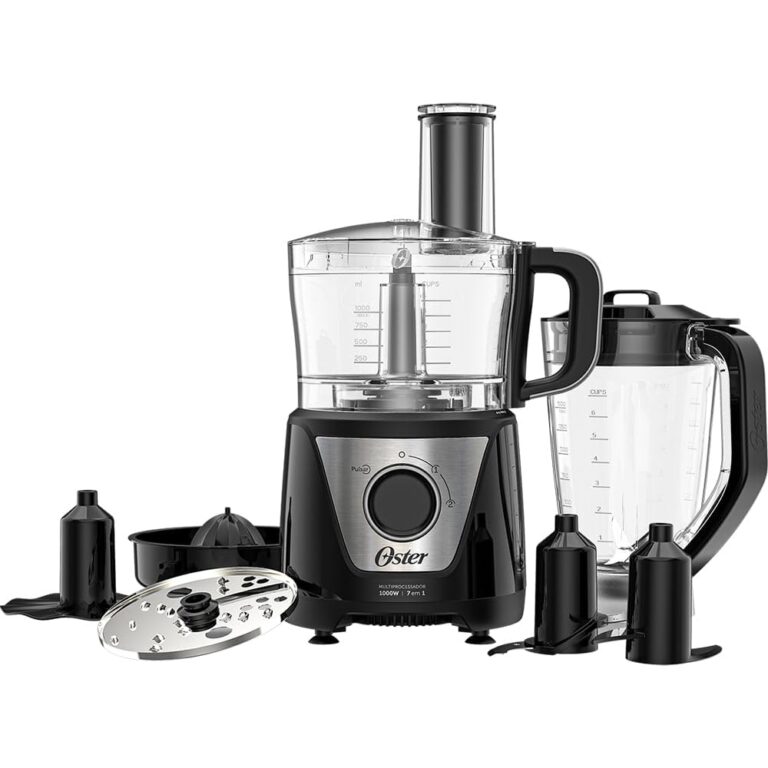 Multiprocessador de Alimentos Black 7 em 1 Oster, 1000W – 127V