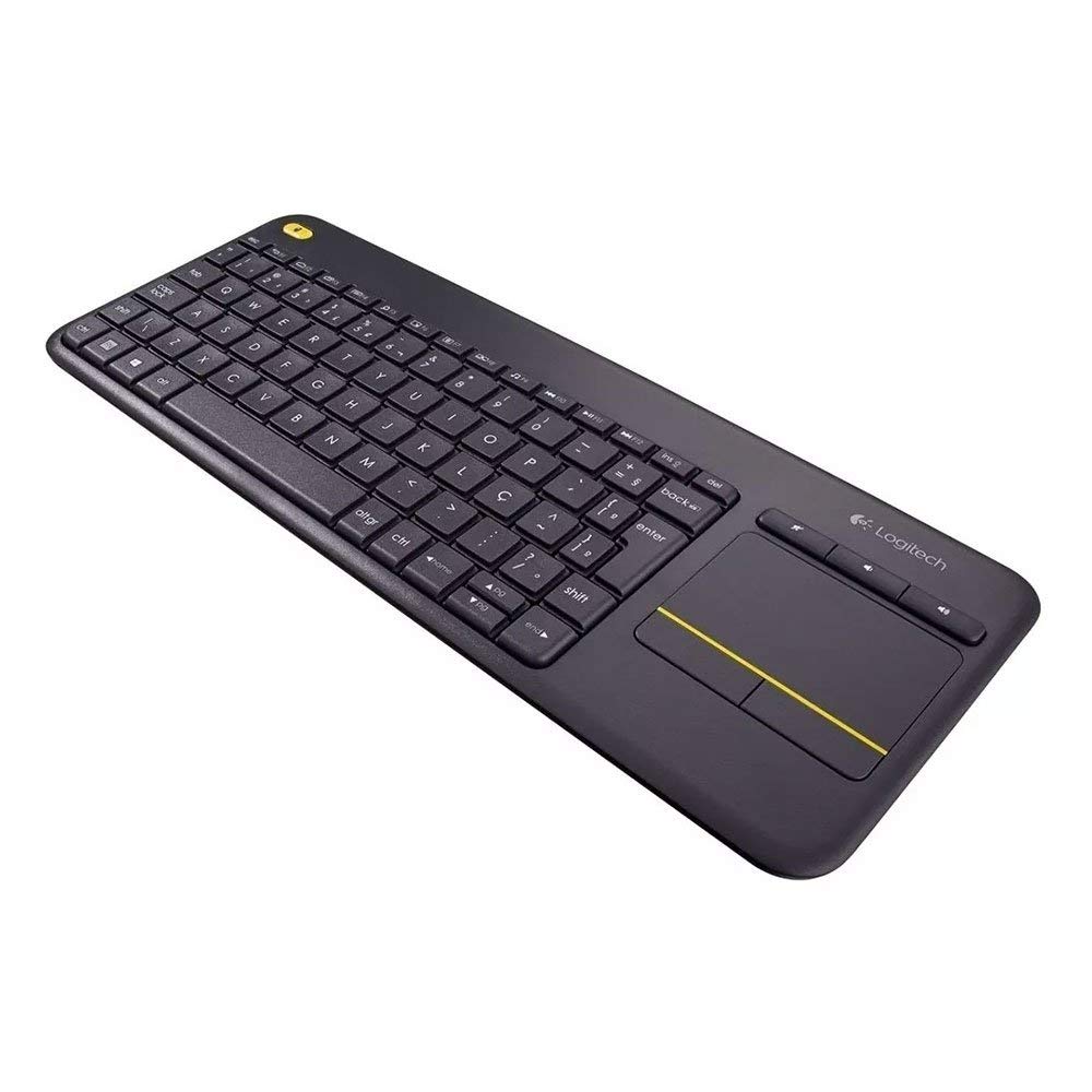 Teclado Logitech K400 Plus TV | Sem Fio | Touchpad Integrado | USB Unifying | ABNT2