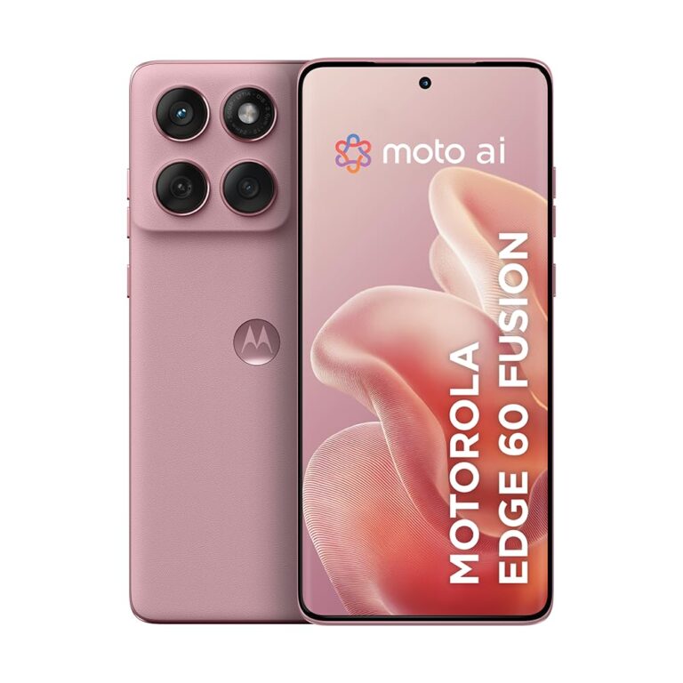 Smartphone Motorola Edge 60 Fusion 5G – 256GB 16GB (8GB RAM+8GB Ram Boost) 50MP Sony AI Camera IP68 NFC – Rosa