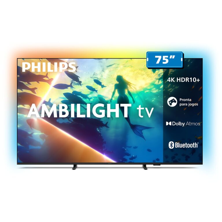 Smart TV Philips dfe 75″ 4K Ambilight | Smart TV 75″ 4K Ambilight | HDR10+ | Dolby Atmos | VRR/ALLM | Bluetooth | 75PUG8100/78
