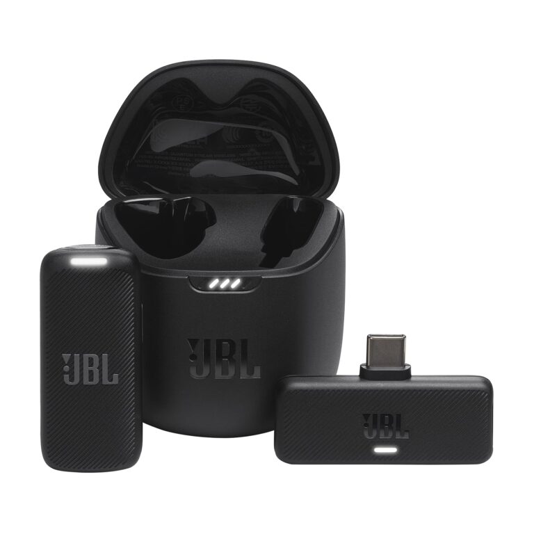 Microfone JBL Quantum Stream | Sem Fio 2.4GHz | USB-C | Até 24h Bateria | Cancelamento de Ruído | Alcance até 100m