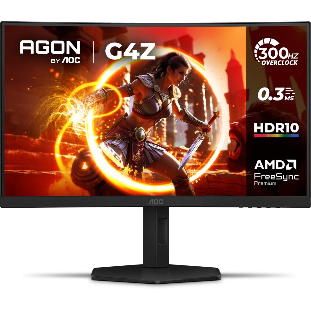 Monitor Gamer AOC AGON C27G4Z/P | Curvo 27″ | 300Hz | 0,3ms | HDR10 | Ajustável
