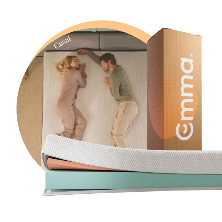Emma One Light Casal 138x188x18cm | Colchão Espuma 2 Camadas | Firmeza Equilibrada | 10 Anos Garantia