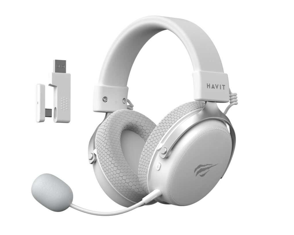 Fone Gamer Havit H2015pro, Sem Fio, 5 Modos – Multiplataform Preto (BRANCO)