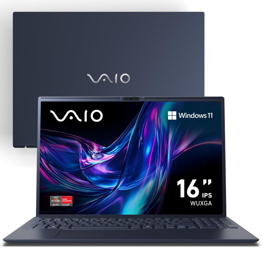 Notebook VAIO FE16| Ryzen 5 5625U | 32GB RAM | 512GB SSD | 16″ WUXGA IPS | Wi-Fi 6