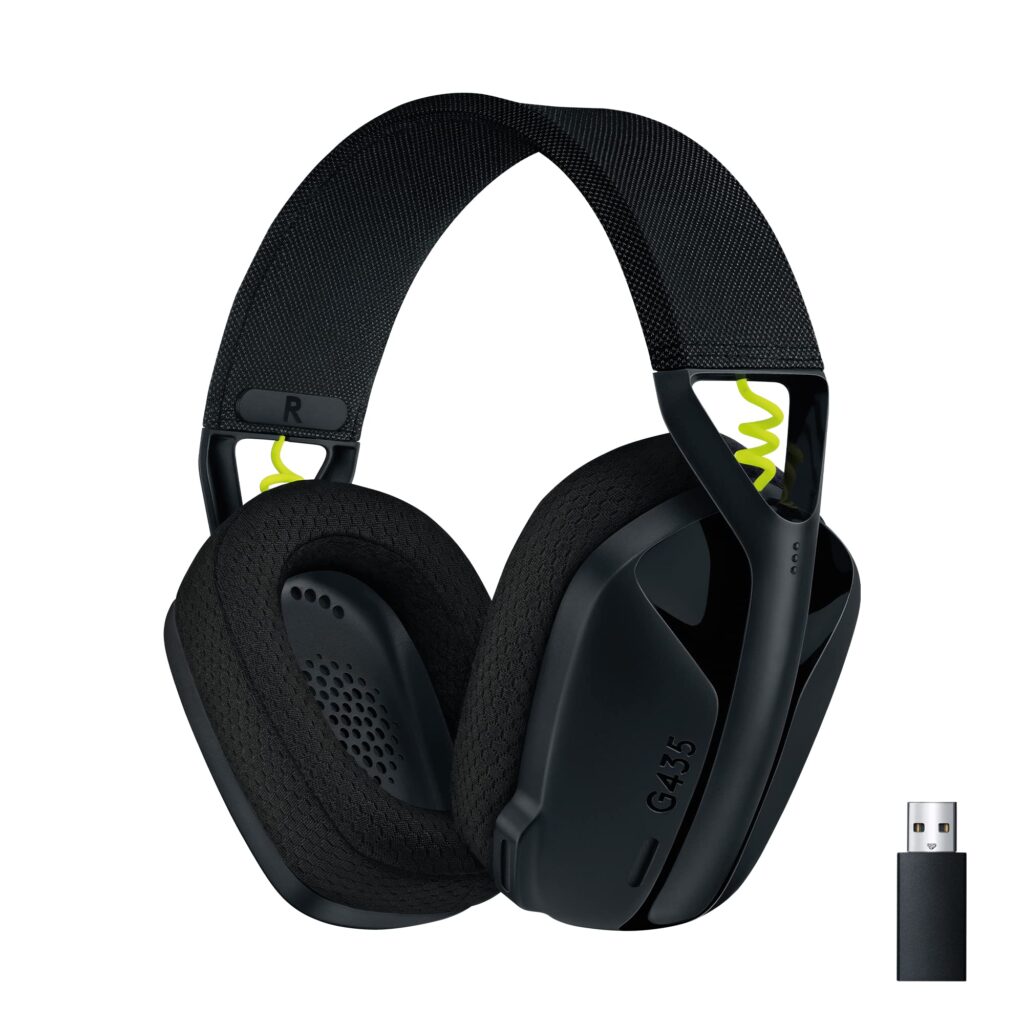Headset Gamer Logitech G435 LIGHTSPEED | Sem Fio | Bluetooth | 18h Bateria | Preto