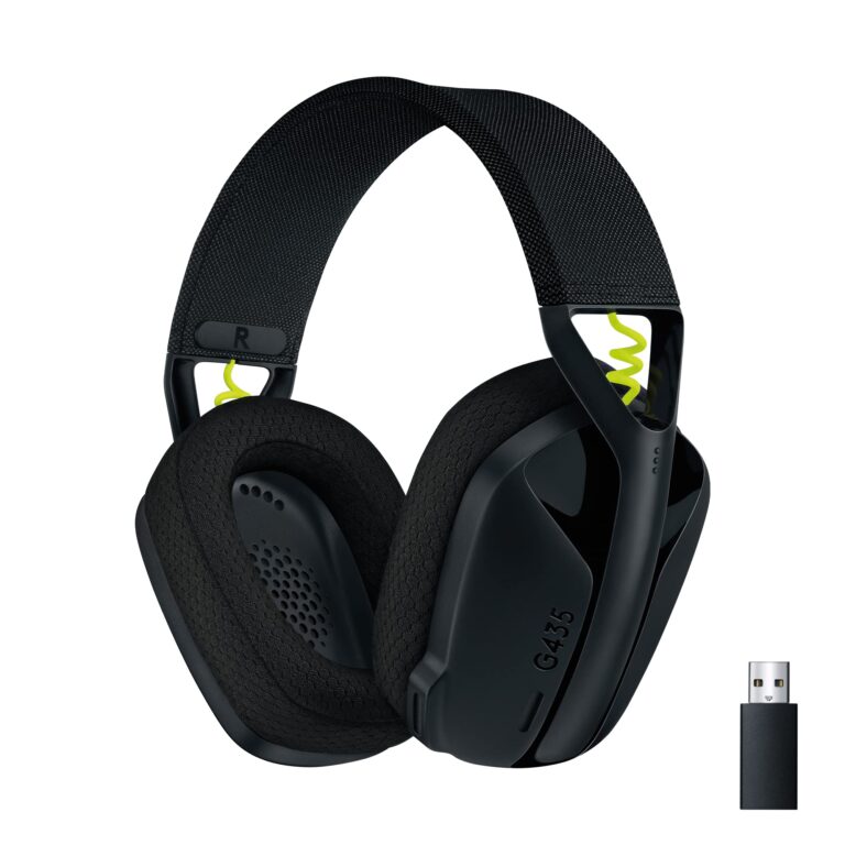 Headset Gamer Logitech G435 LIGHTSPEED | Sem Fio | Bluetooth | 18h Bateria | Preto