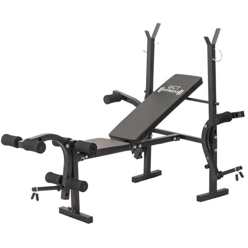Banco Supino WCT Fitness | Regulável 5 Posições | Extensora/Flexora | Suporta pessoas de até 180kg