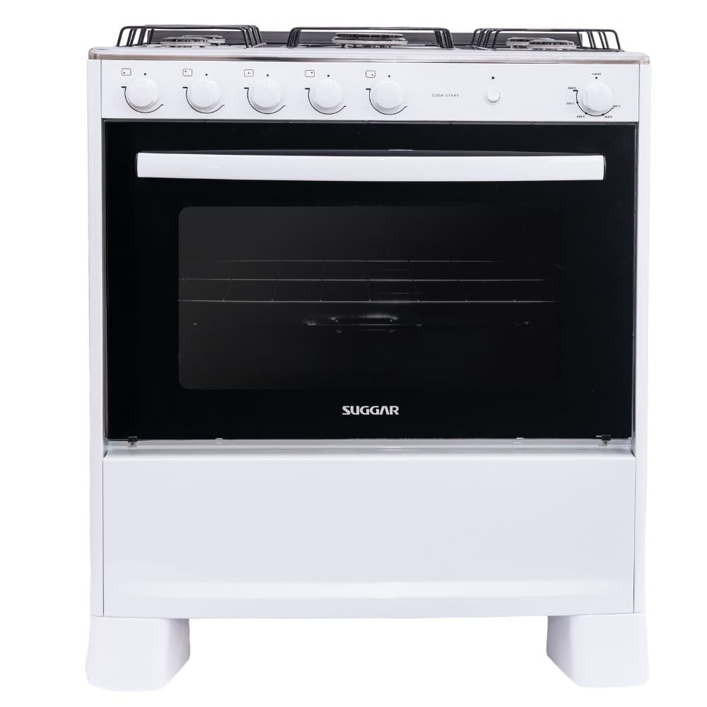 Fogão Suggar Cook Start 5 Bocas | Mesa Inox | Acendimento Automático | Branco | FGICS520BR