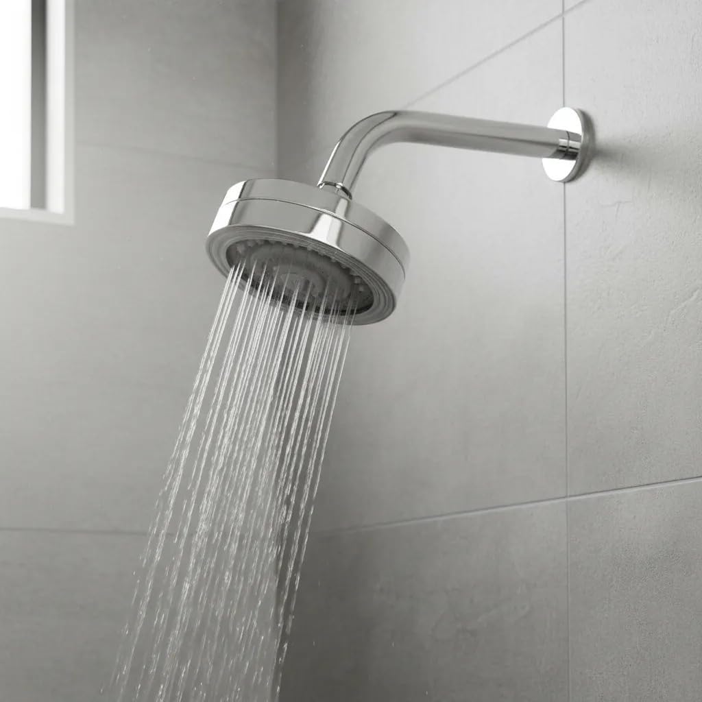 Chuveiro Ducha Alta Pressão | Metal Cromado | Auto Limpante | Articulável | Aquecedor a Gás e Solar