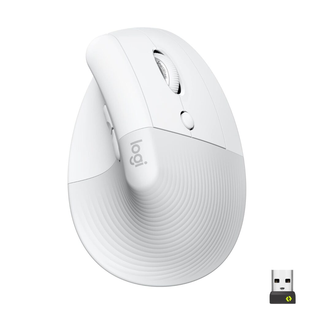 Mouse Logitech Lift Vertical | Ergonômico 57° | Cliques Silenciosos | Bluetooth/Logi Bolt