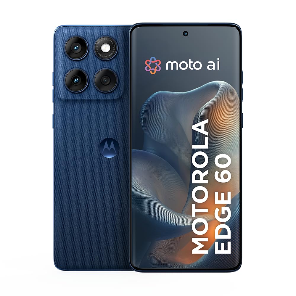 Motorola Edge 60 5G | 12GB RAM (24GB Boost) | 512GB | Tela pOLED Quad-Curve | 50MP Sony OIS | IP68/IP69