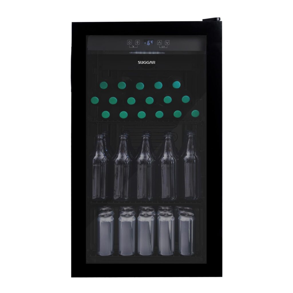 Cervejeira Suggar 98L 127v Preto Porta de Vidro