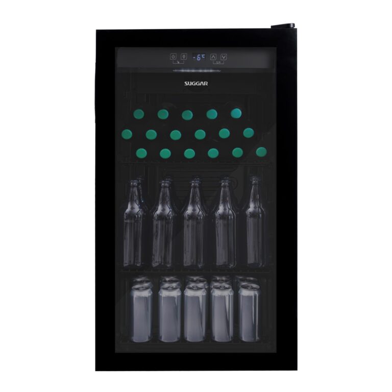 Cervejeira Suggar 98L 127v Preto Porta de Vidro