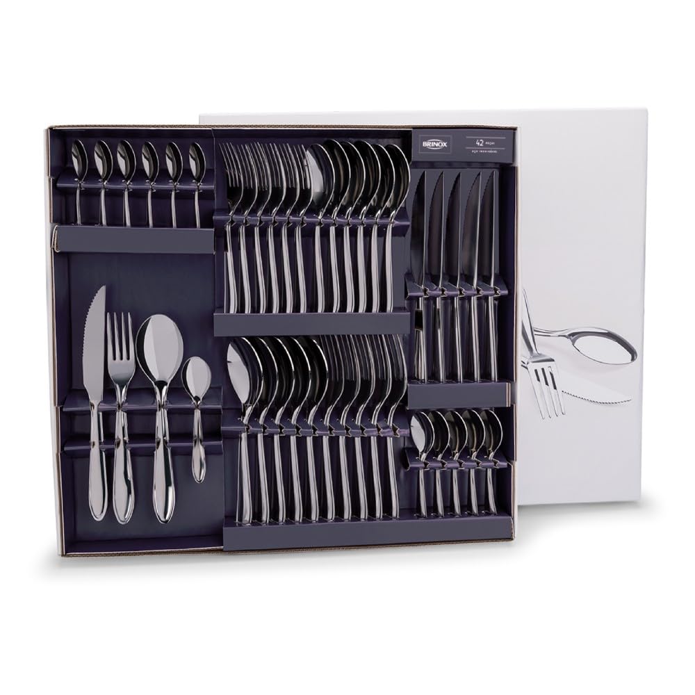 Faqueiro Brinox Lyon 42 Peças | Inox