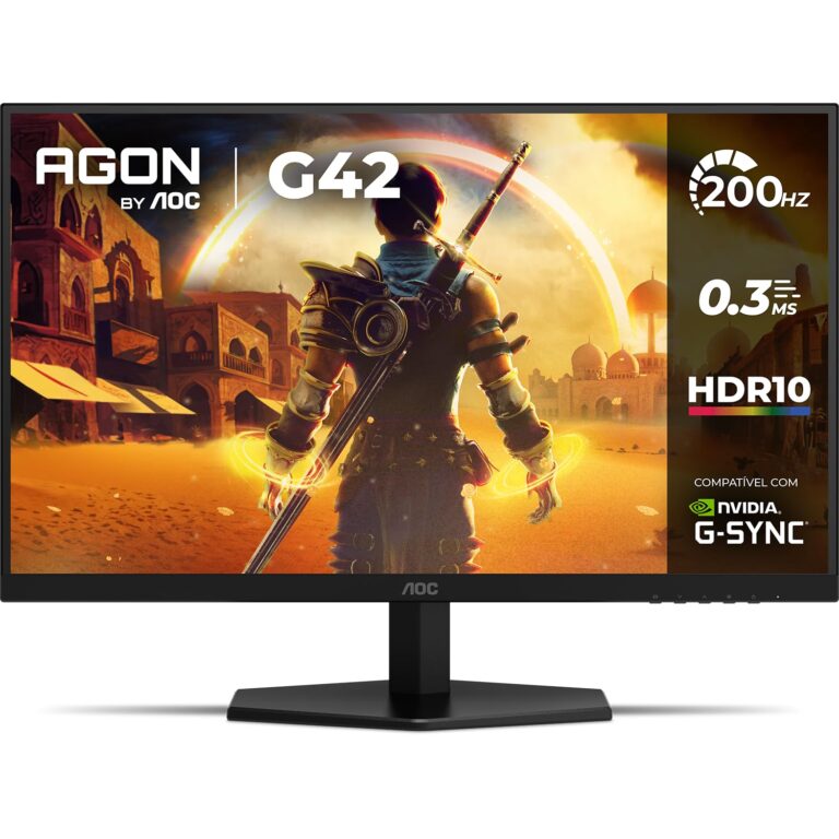 Monitor Gamer AOC AGON G42 27″ IPS | 200Hz | 0,3ms | HDR10 | NVIDIA G-Sync | 27G42HE