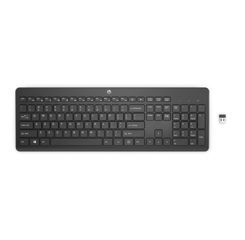Teclado Sem Fio HP 230 | USB Dongle | Até 16 Meses Bateria | Layout BR | 3L1E7AA