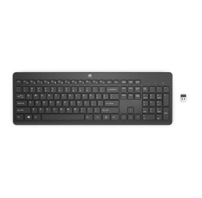 Teclado Sem Fio HP 230 | USB Dongle | Até 16 Meses Bateria | Layout BR | 3L1E7AA