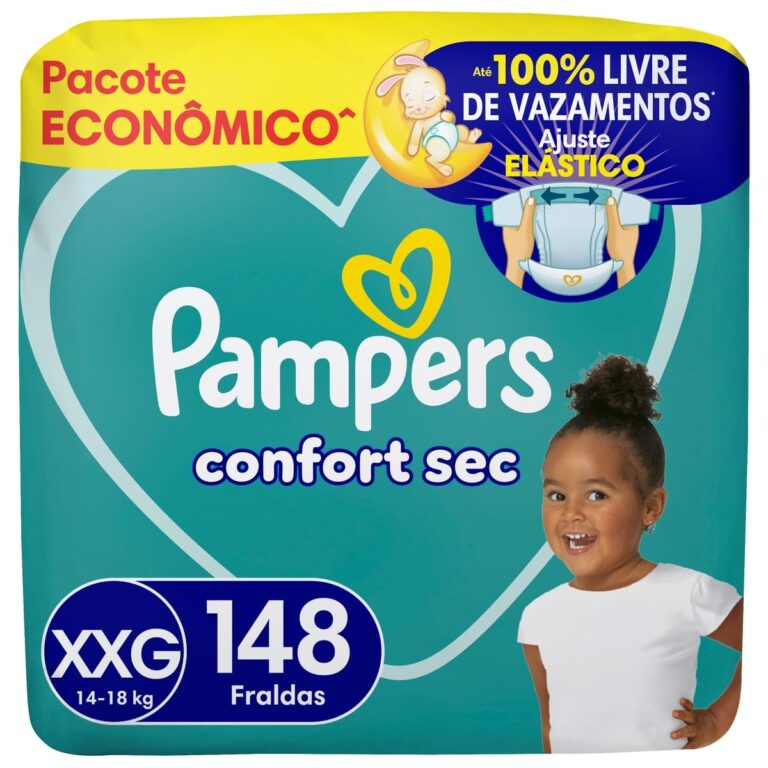 Fralda Pampers Confort Sec Tamanho XXG 148 Unidades