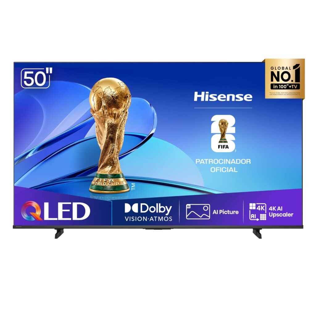 Smart TV Hisense 50″ 4K QLED | HDR10+ | Dolby Atmos | Game Mode Plus | Alexa | 50Q6QV